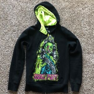Iron Fist Miss Deadbeat zip up hoodie